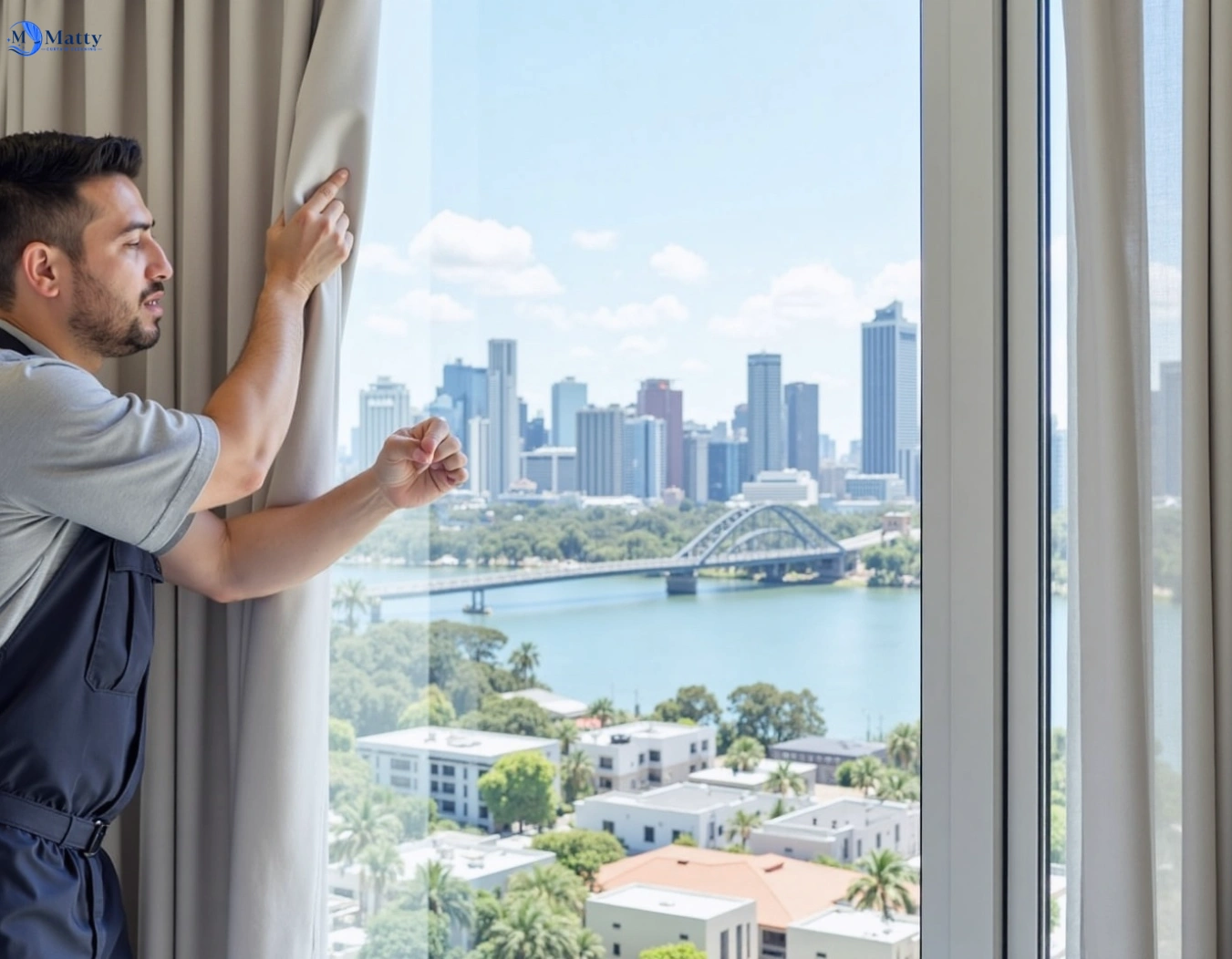 Professional curtain steam cleaning service regentville-nsw QLD by Matty Curtain Cleaning
