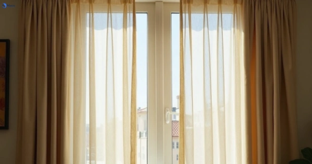 Dusty and dull curtains in regentville-nsw before steam cleaning